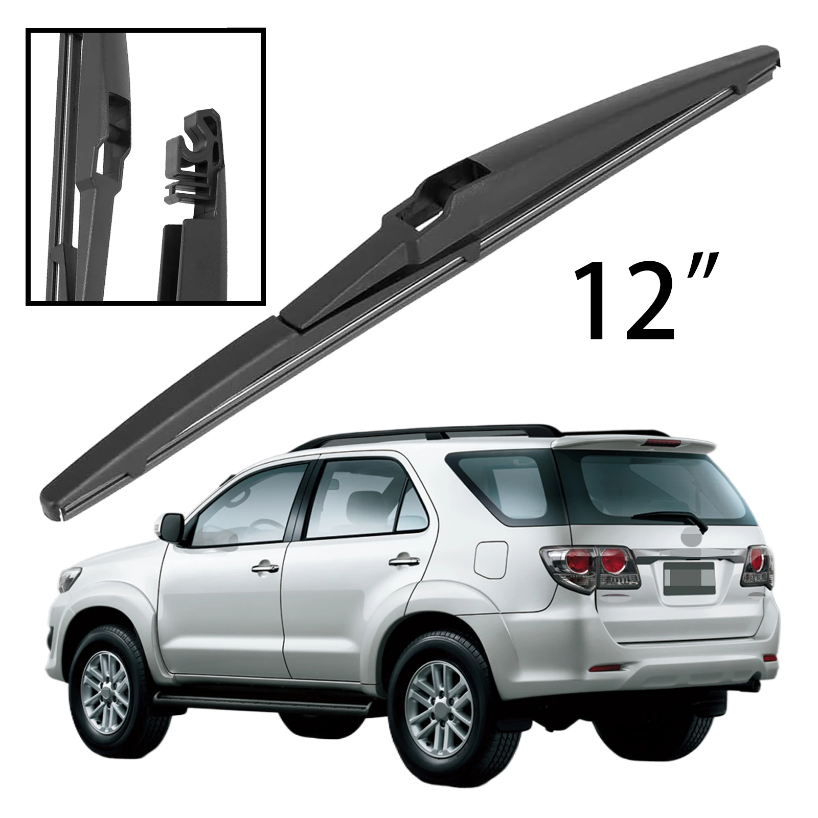 VW純正 リアワイパーブレード ゴルフ5 13 "リアワイパーブレードフロントガラスフロントガラステールゲートウィンドウ に適合する VW に適合する ポロ 9N 9