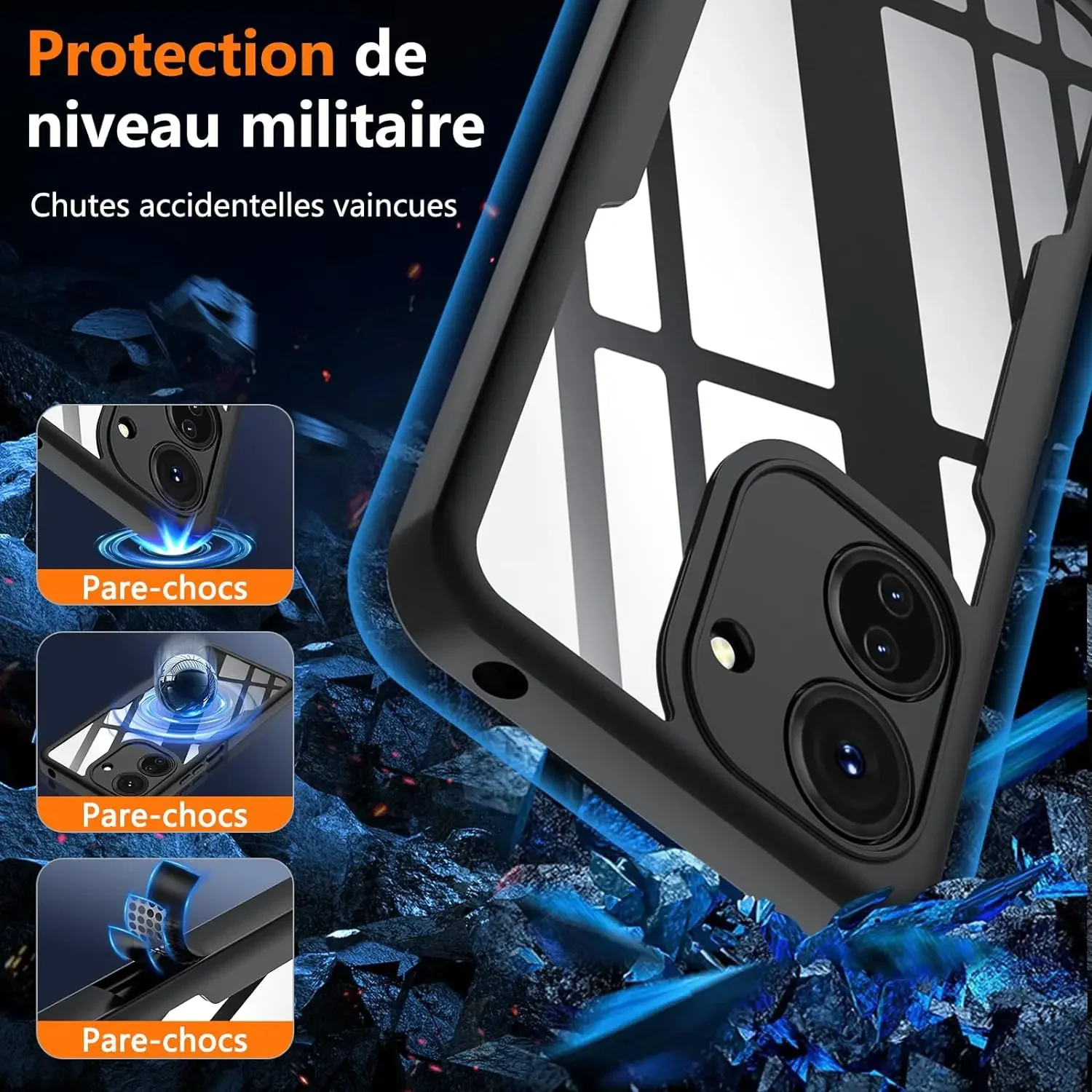 360 Full Body Shockproof Screen Protector Phone Case