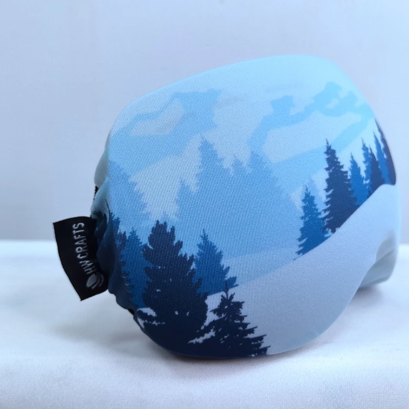 Customized Design Soft Bag Snow Goggle Cover Professional Stretchy Snow Goggle Protector 4