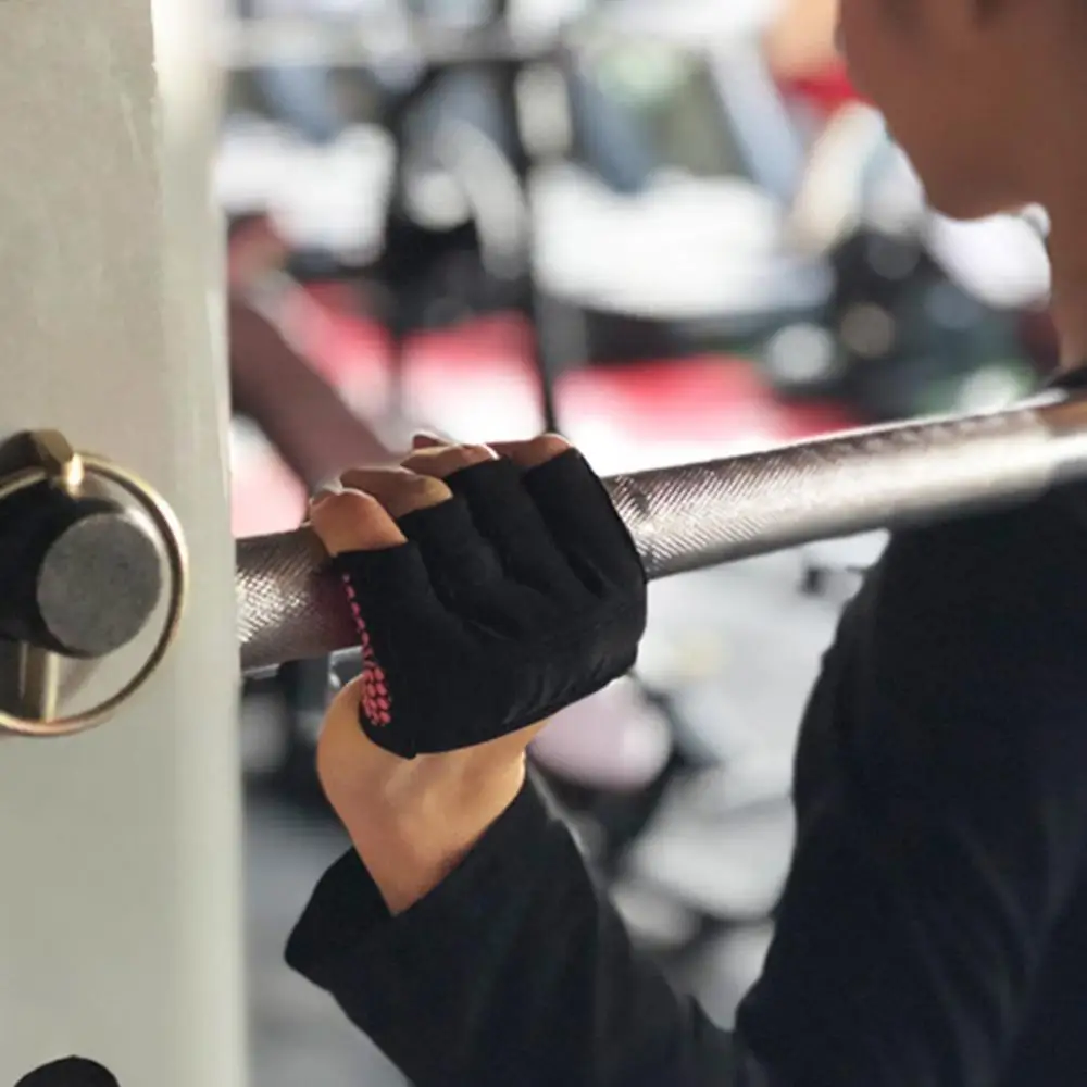 Four Finger Women Workout Gloves Soft Breathable Comfortable Fitness Gym Yoga Exercise Hand Palm Protector 헬스 장갑 5