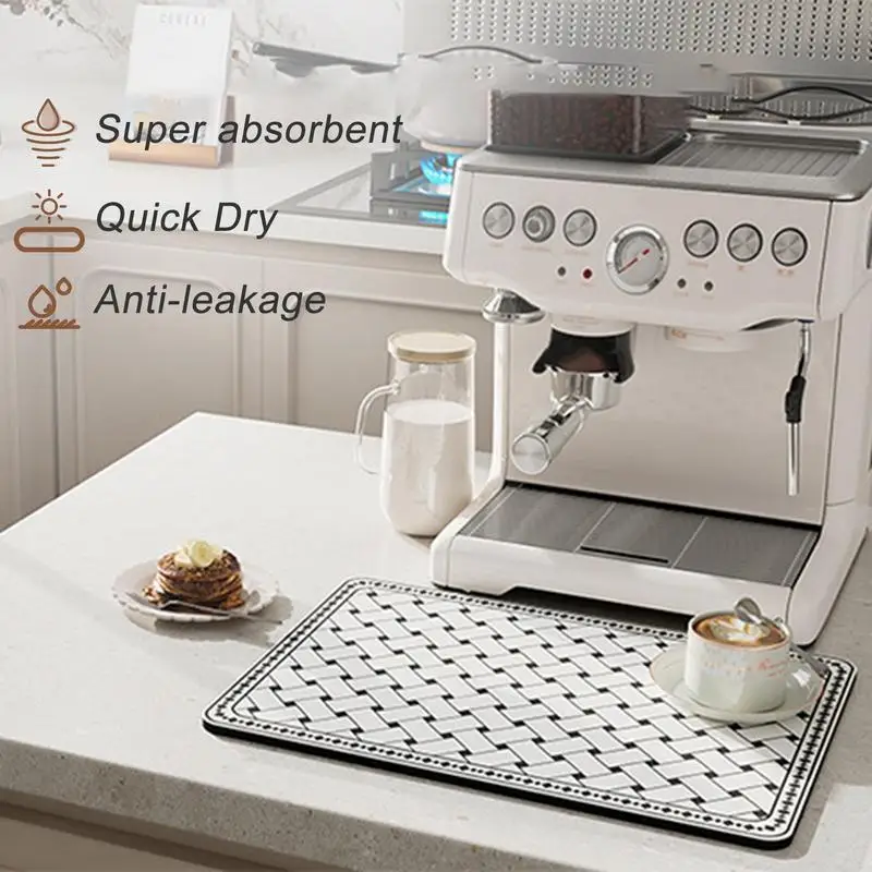 Coffee Mat Espresso Machine Coffee Maker Mat Anti-Slip Coffee Maker Mat  Espresso Machine Dish Mat Coffee Machine Mat For Kitchen - AliExpress