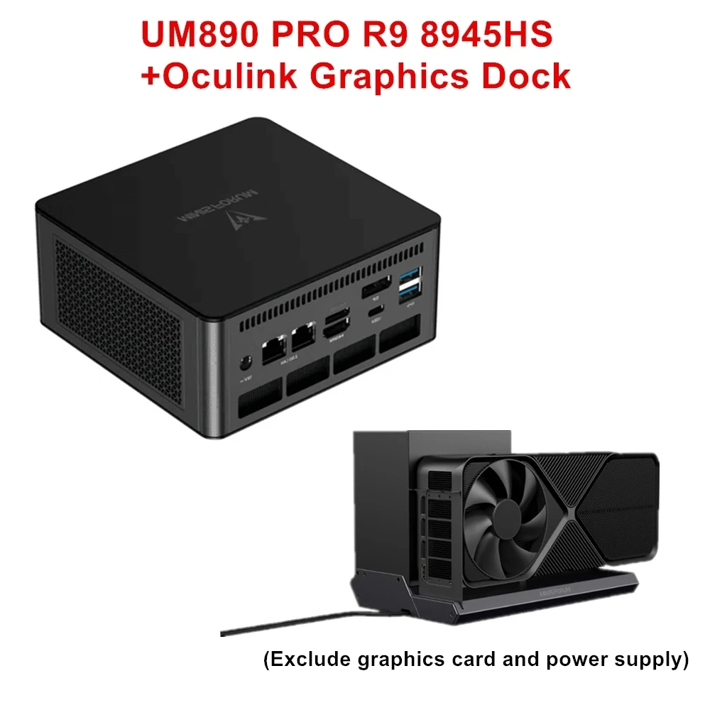Minisforum UM890 Pro（Ryzen 9 8945HS 搭載） Amazon.com: MINISFORUM UM890 Pro Mini PC, AMD Ryzen 9 8945HS