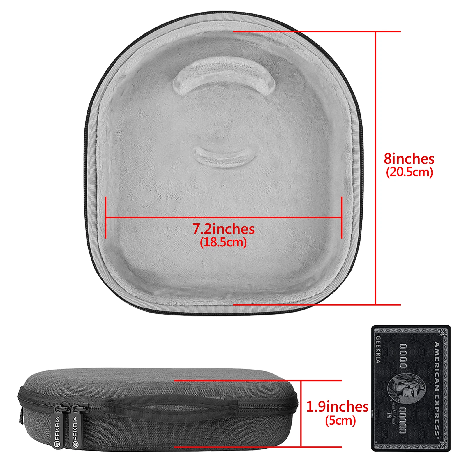 Headphones Case Compatible with Bose QC 45/35II Gaming/25, Replacement Hard Shell Travel Carrying Bag with Cable Storage