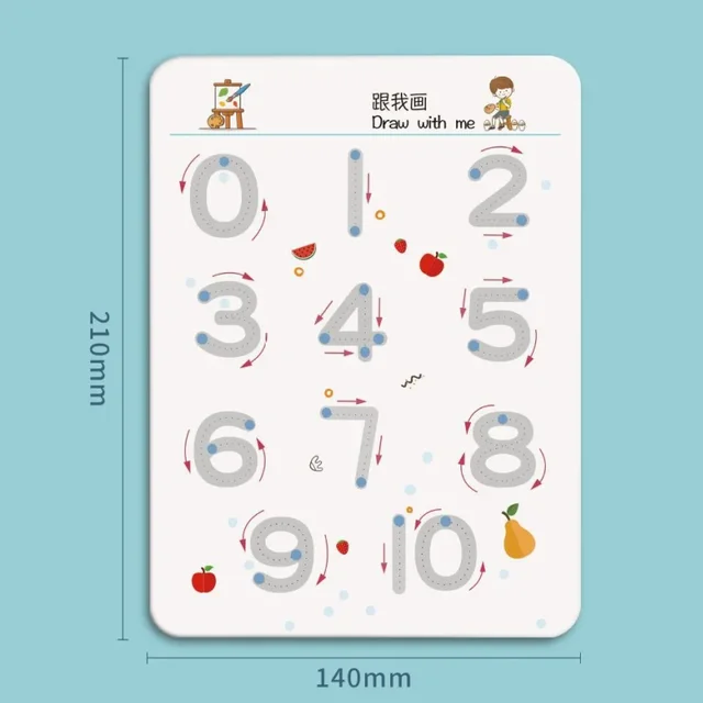 Magical Montessori Tracing Workbook Reusable Pen Control and Tracing Book for Kids Calligraphy and Drawing Educational Toys 4