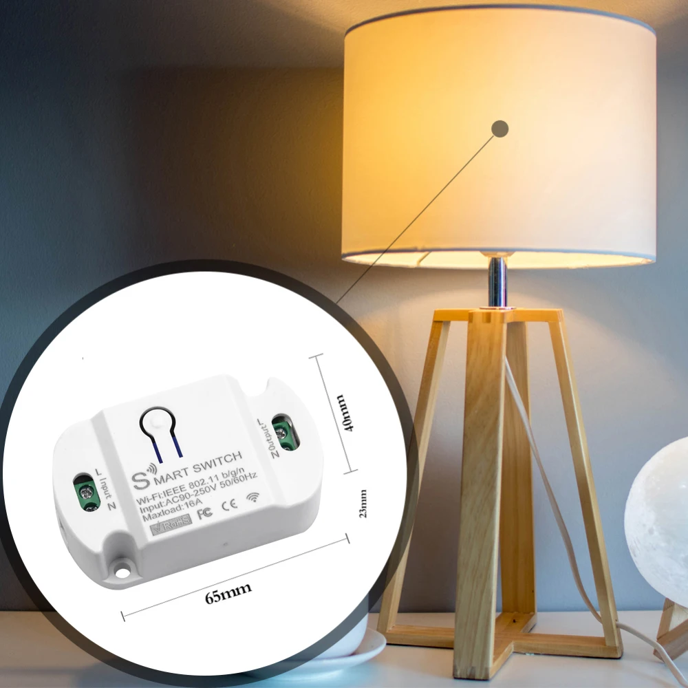 Tuya DIY WiFi Smart Light Switch Universal Breaker Timer Voice Control Via Alexa Google Home Smart Life APP Wireless Control New
