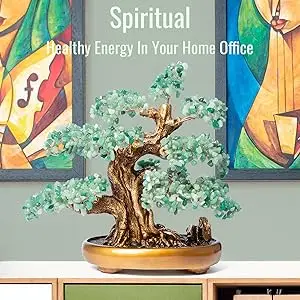 green aventurine crystal bonsai tree feng shui money tree