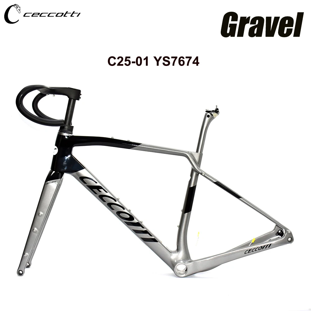 

Gravel Bike Carbon Frame Disc Brake Carbon RoadBike Frameset 700C*47C Cyclocross Carbon Gravel Bicycle Frame Fully Hidden Cable