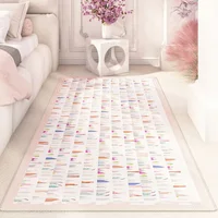 Colorful Textured Cute Style Girly Room Decoration Carpet Soft Comfortable lounge Carpets Non-slip Machine Washable Rug Alfombra 1