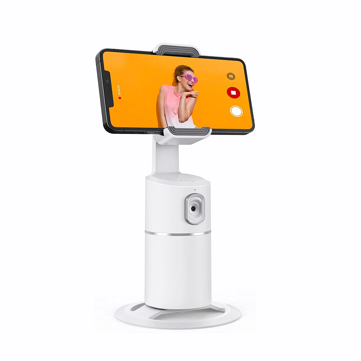 AI Smart Selfie Stick 360&deg; Auto Face Tracking Gimbal For video Live Recording Rotation Stabilizer Tripod Phone Holder