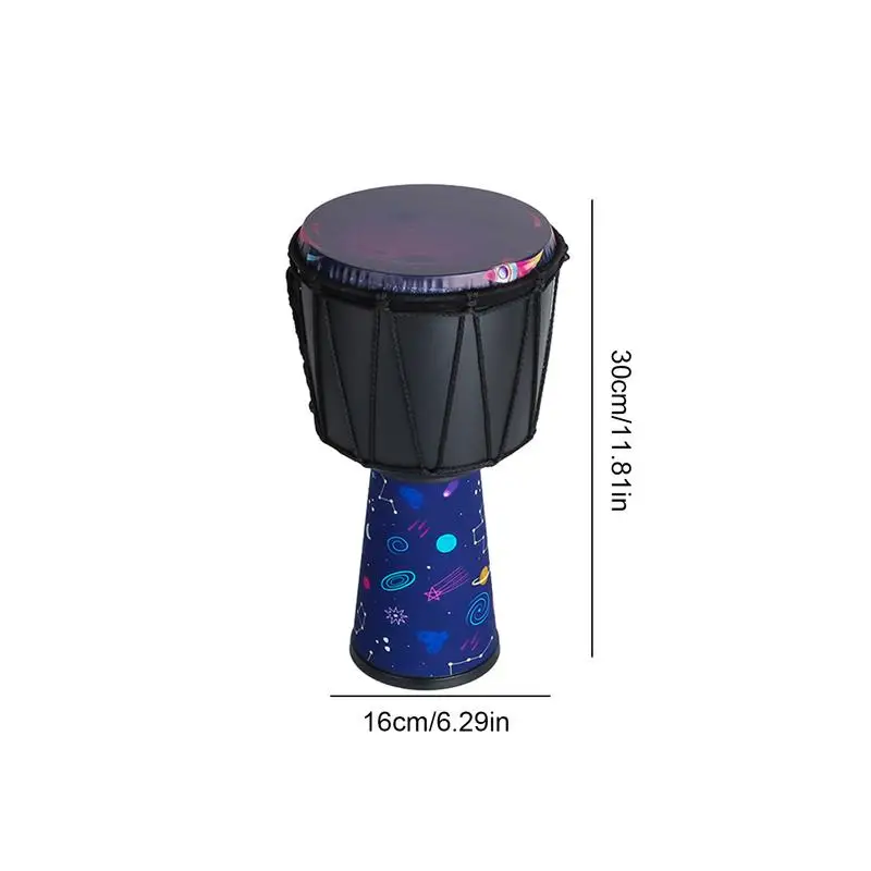 Djembe Drum Goatskin Drumhead Vintage Portable Professional Handcrafted Goatskin Arabic Drum For Birthday New Year Kindergarten