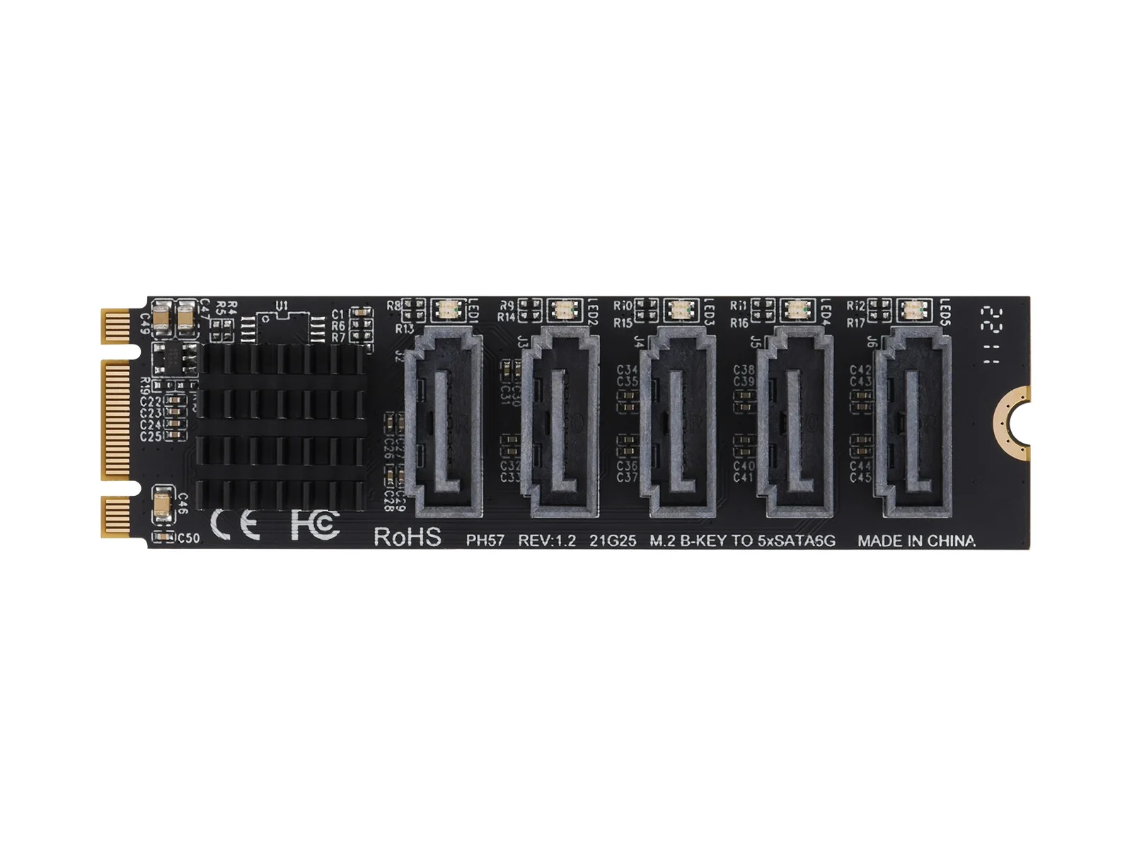 M.2 NGFF SATA-5-Ch SATA3 Ȯ, JMB575  Ĩ,  , JMB575  Ĩ ä