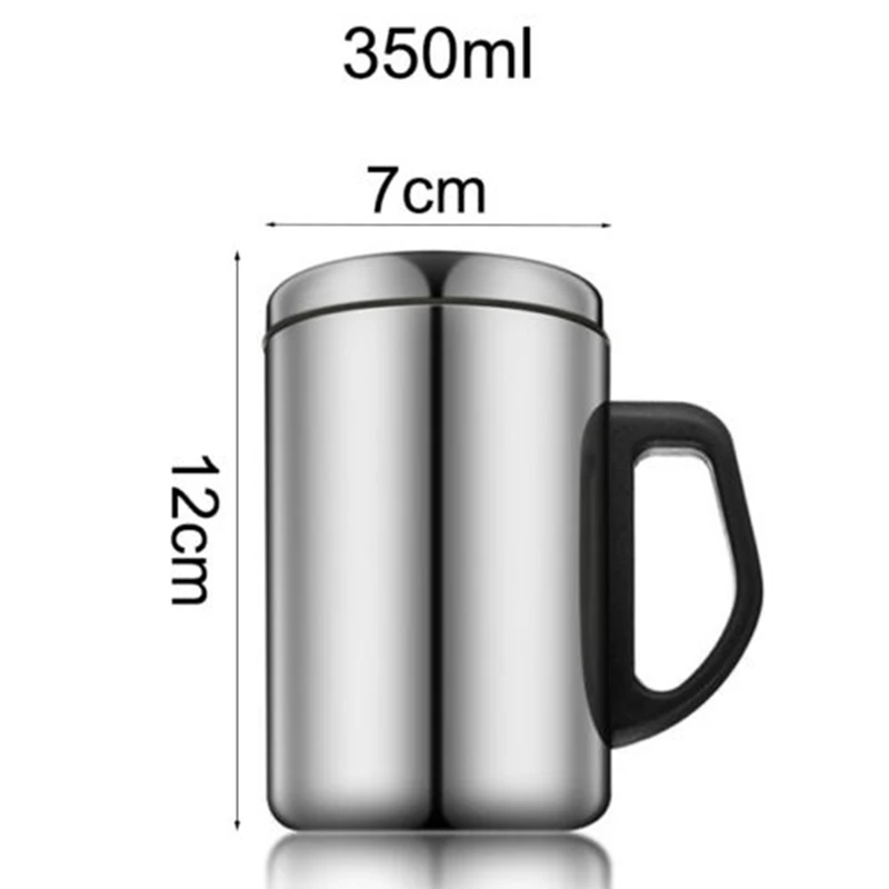 

Tea Cup 350ml/500ml Silver Removable Lid Flask Gift Insulated Thermal Travel Mug Stainless Steel Travel Mug Water