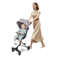 Poussette bébé légère, poussette de voyage, pliage automatique, facile à serrer, dossier réglable pour position inclinable 2