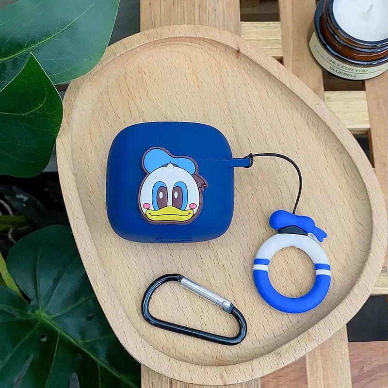 Cartoon Silicone Earphone Case Cover with Hook - Protective Shell for Wireless Earbuds Charging Box