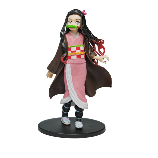 Anime Kamado Tanjirou Nezuko Demon Slayer Figure Action Figures PVC Model Toys Zenitsu Figurine Inosuke Kimetsu No Yaiba Figura - No Box Nezuko