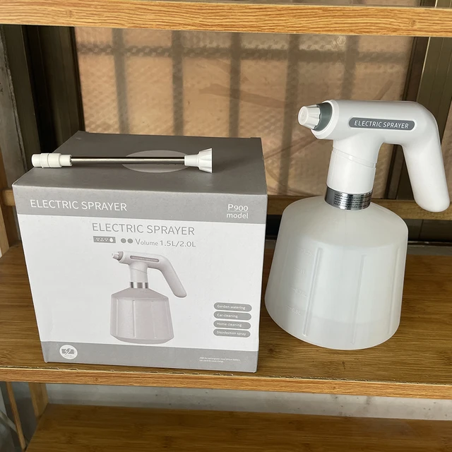 Elektromos Autómosó Permetező Palack 2000Mah Mezőgazdaság Permetezőgép -Jelző Műanyag Fogantyú Állítható Fúvóka Háztartás Tisztításához - Image 5