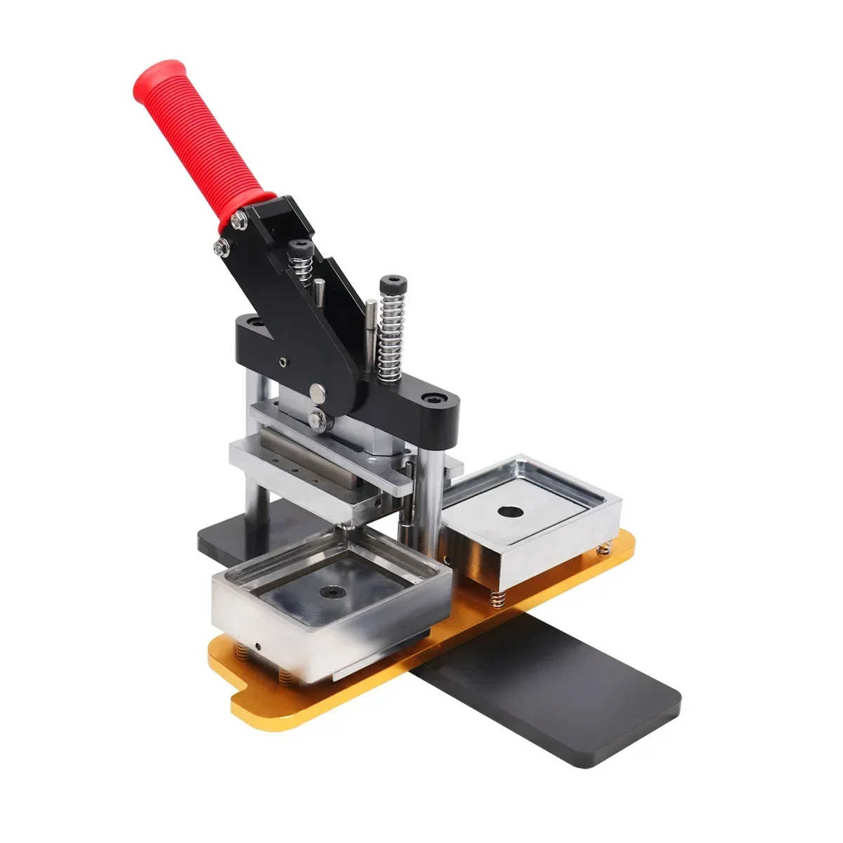 80x53mm/65x90mm Square Fridge Badge Press Machine Manual Making Machine with 100PCS Materials for Refrigerator Magnet Production