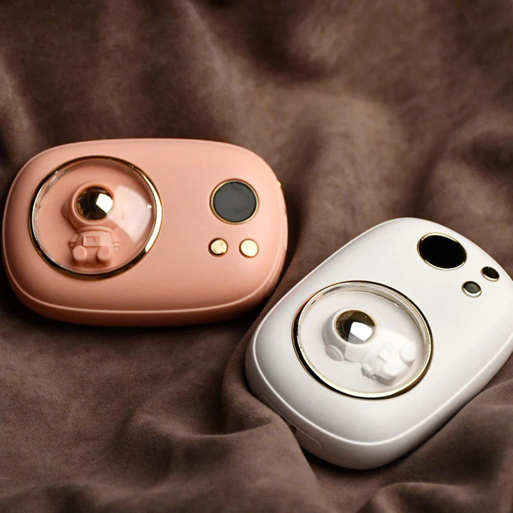 Digital Display Cute Handwarmer Mobile Power Supply Portable Mini Hand