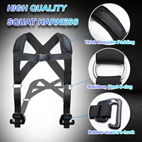 Squat Harness Vest for Resistance Bands – Adjustable Training Strap with Padded Shoulder Support Squats & Functional Workouts 1