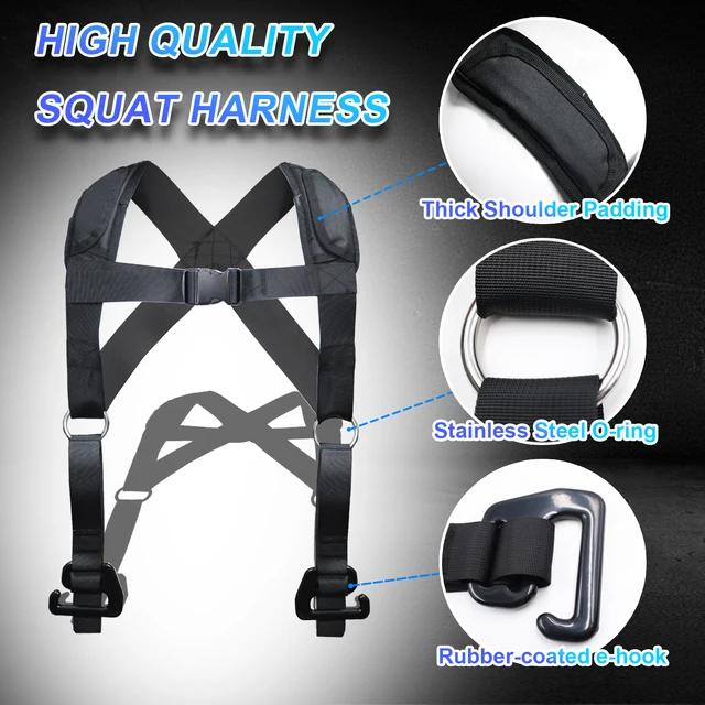 Squat Harness Vest for Resistance Bands – Adjustable Training Strap with Padded Shoulder Support Squats & Functional Workouts 1