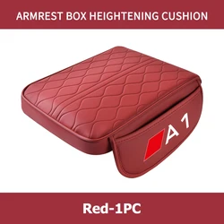 Deluxe Car Armrest Elbow Support Pad - Auto Center Console Cushion (Red - 1PCS)