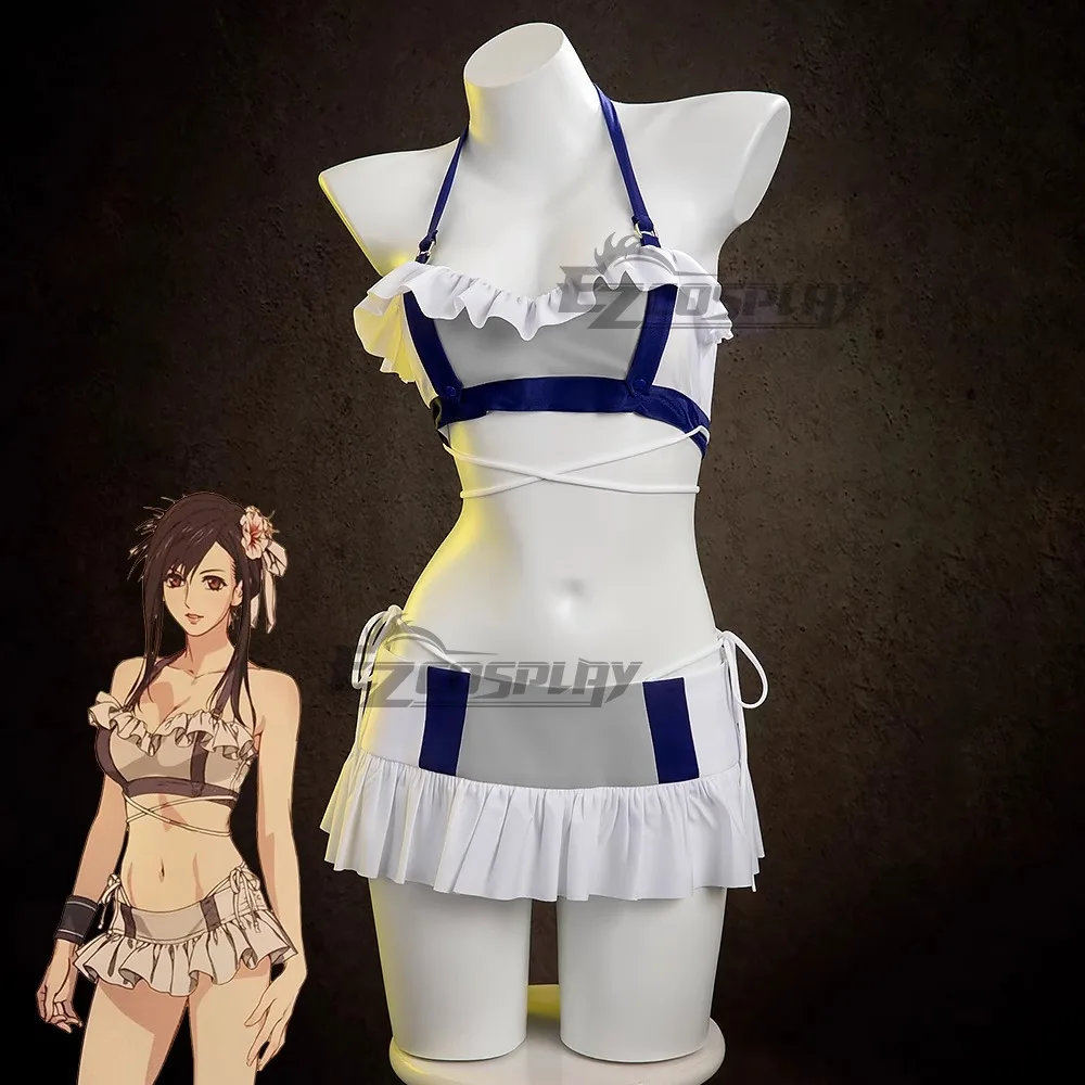

Final Fantasy VII Tifa Cosplay Costume Game FF7 Tifa Swimsuit Women Party Suit Anime Clothes Halloween Uniforms Custom Made