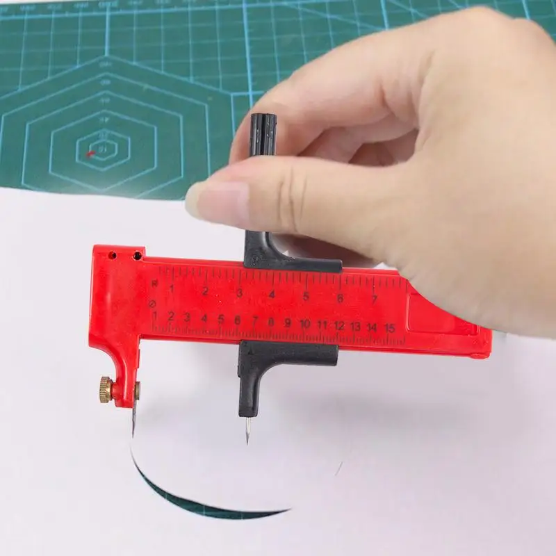 Compass Cutter Circular Cutting Tool Adjustable Precise Circular Cutter Dia 10mm-150mm Cut for Paper-cut Scrapbooking