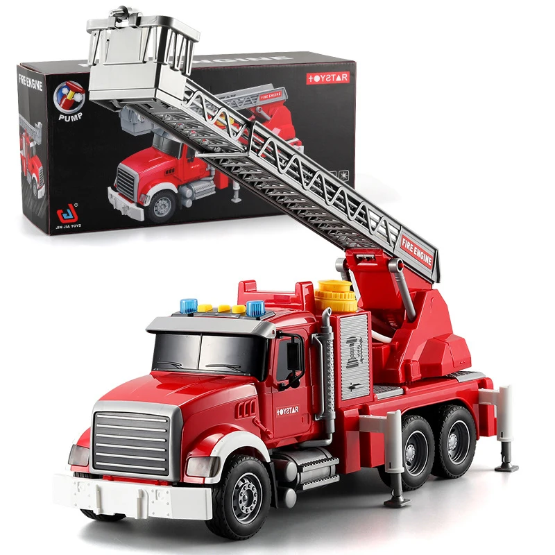 

Children's Inertial Sound and Light Spray Water Ladder Mixing Rescue Crane Fire Truck Simulation Engineering Vehicle Boy Toy