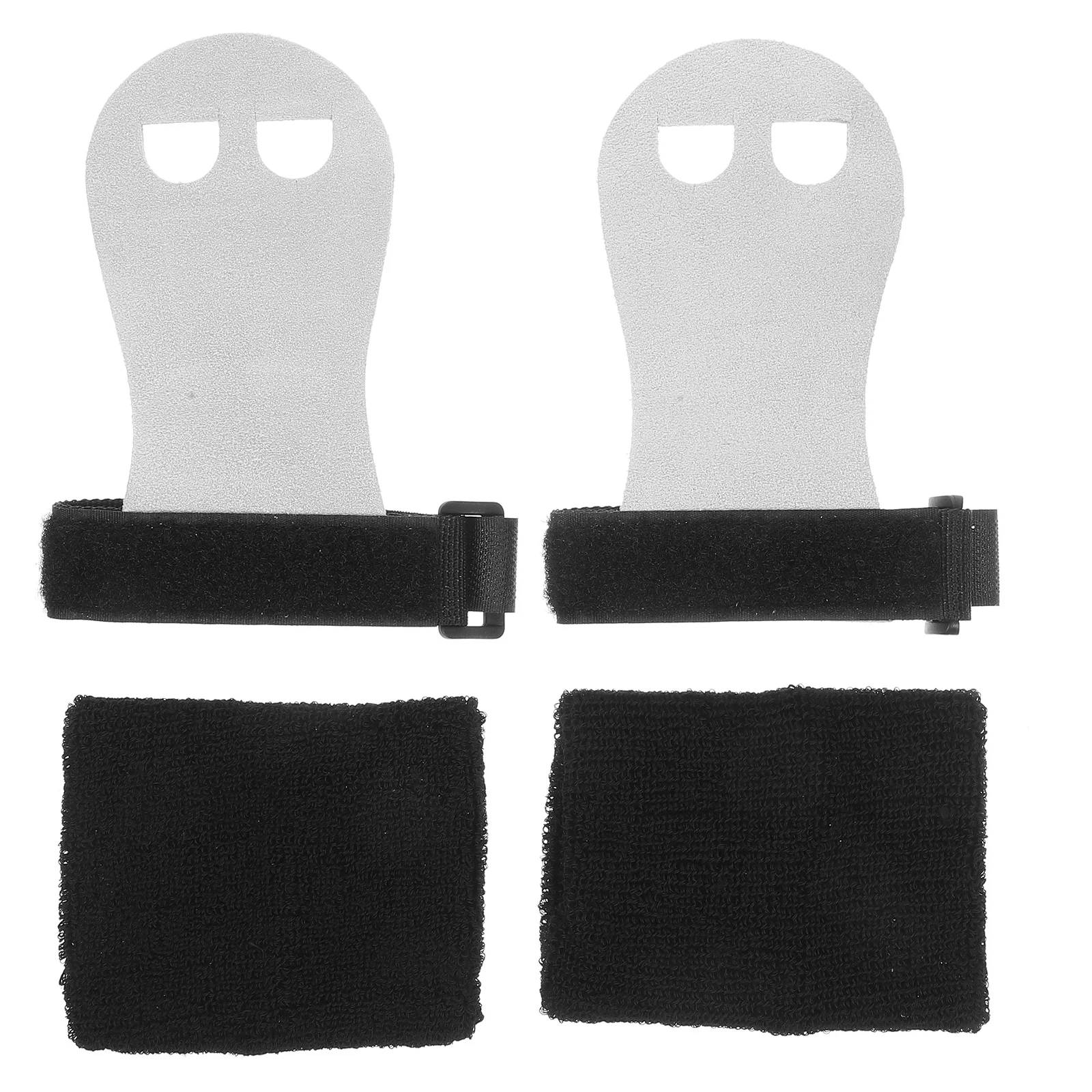 1 set Black Gymnastics Protector Weightlifting Straps Women Grips Adjustable Fitness Equipment Building Wristbands