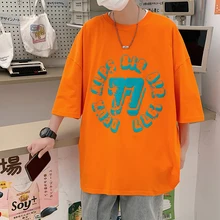 

2022Summer New Casual Men 'S Trendy Cotton Short Sleeve Half SleeveTT-shirt