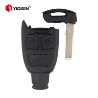 YIQIXIN สำหรับ Fiat Croma Punto 500 ฝาครอบกุญแจรีโมทรถยนต์ 3 ปุ่ม พร้อมใบมีดฉุกเฉินขนาดเล็ก SIP22  อะไหล่เปลี่ยนแทนสมาร์ทการ์ด
