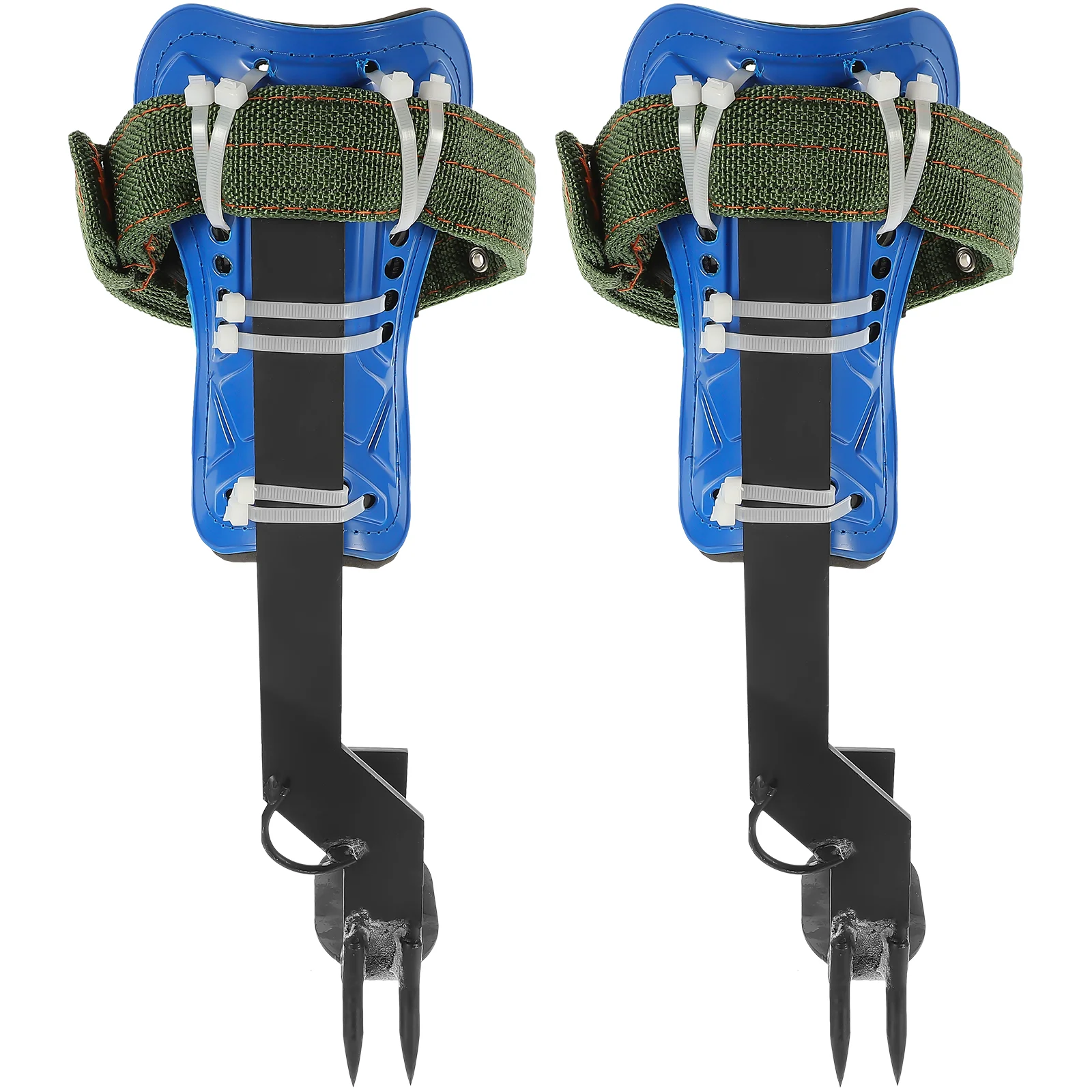 1Set Durable Iron Climbing Shoes Tree Spikes Practical Tool Aid Pole Climbing Spike Shoes Blind Stand Hunting Arborist Tree