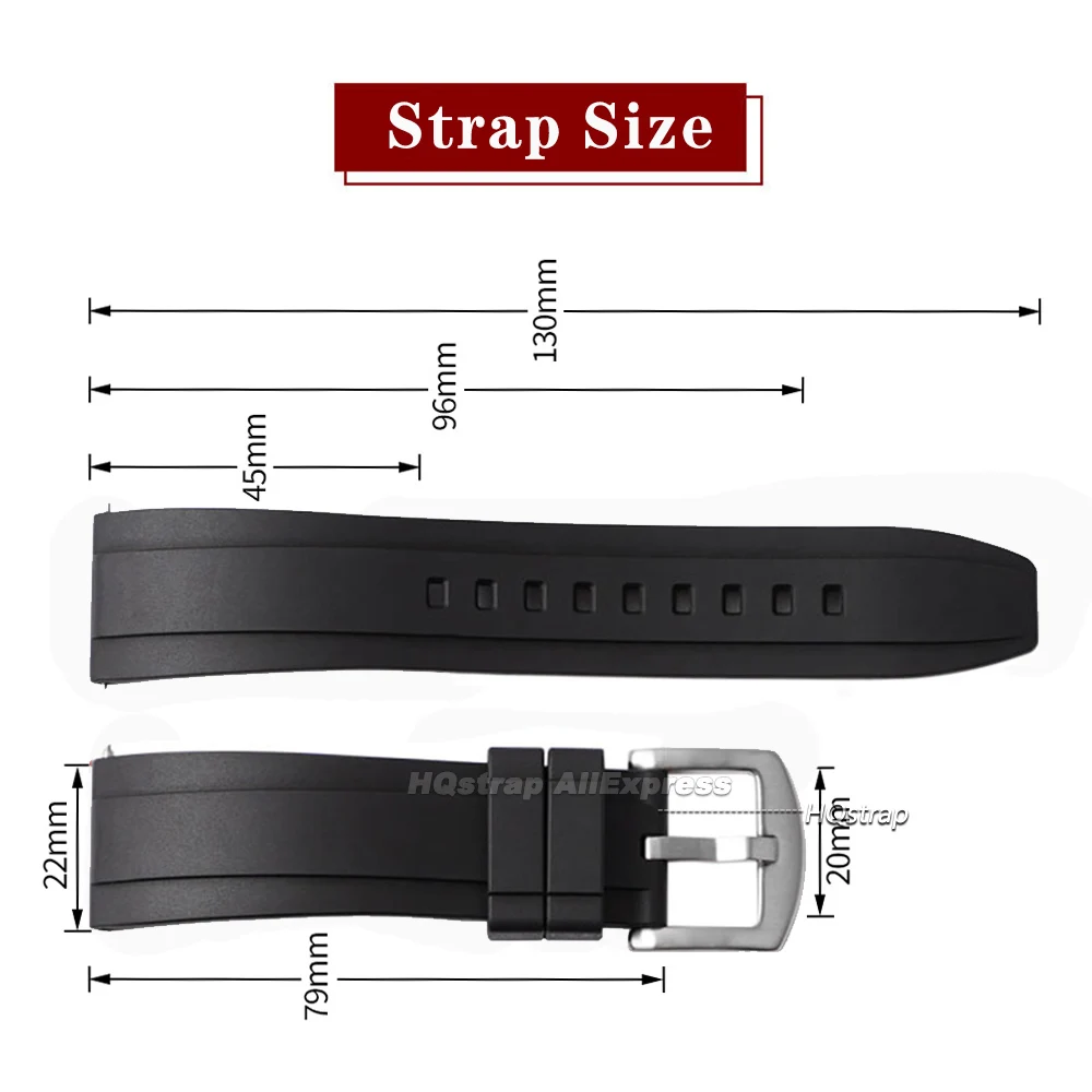 Universal Silicone Sport Wristband – Premium Waterproof Replacement Strap