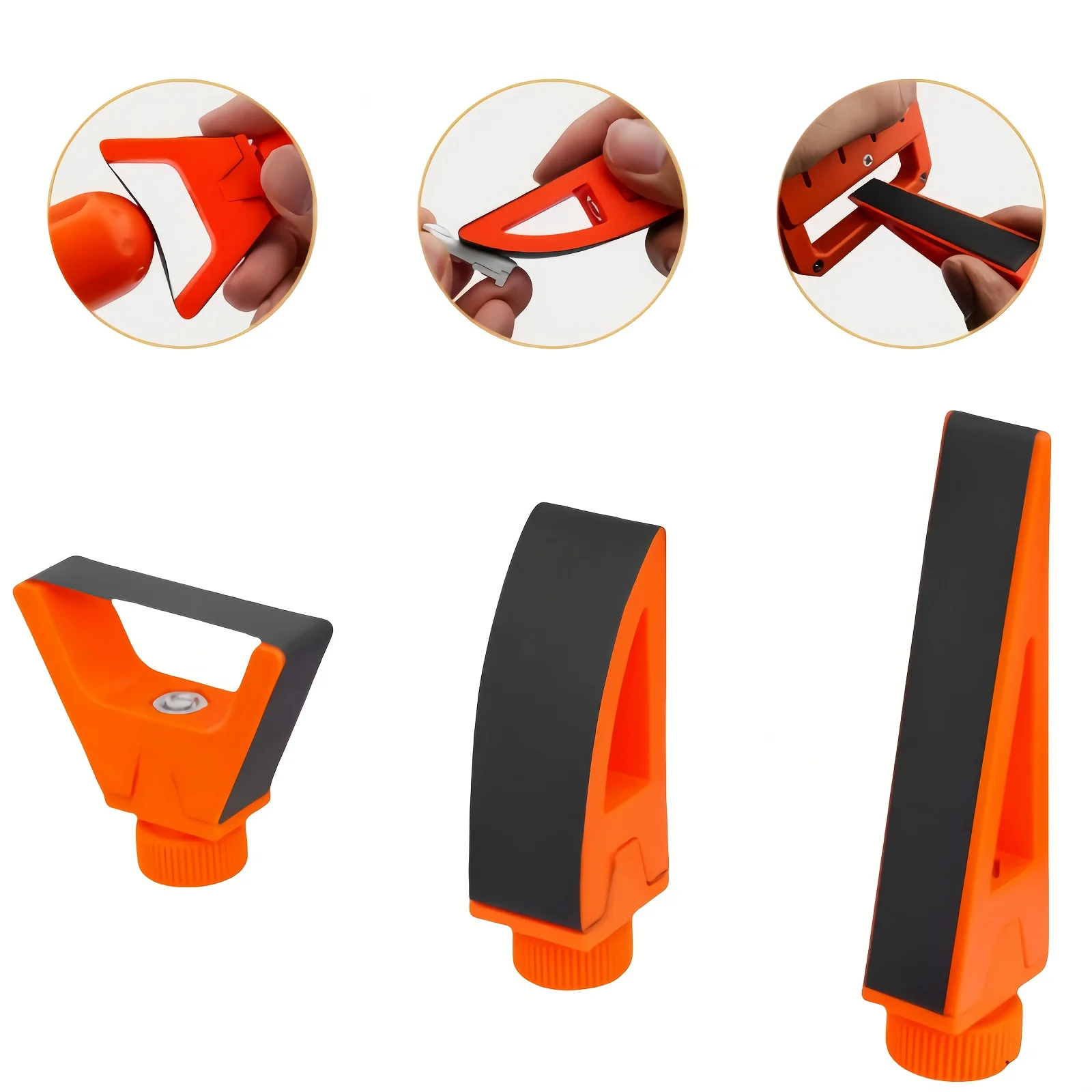 3pcs Mini Precision Handheld Polishing Kit - 3-in-1 Hobby Polishing Set with Adjustable Angle and Multi-Purpose Sandpaper Holder