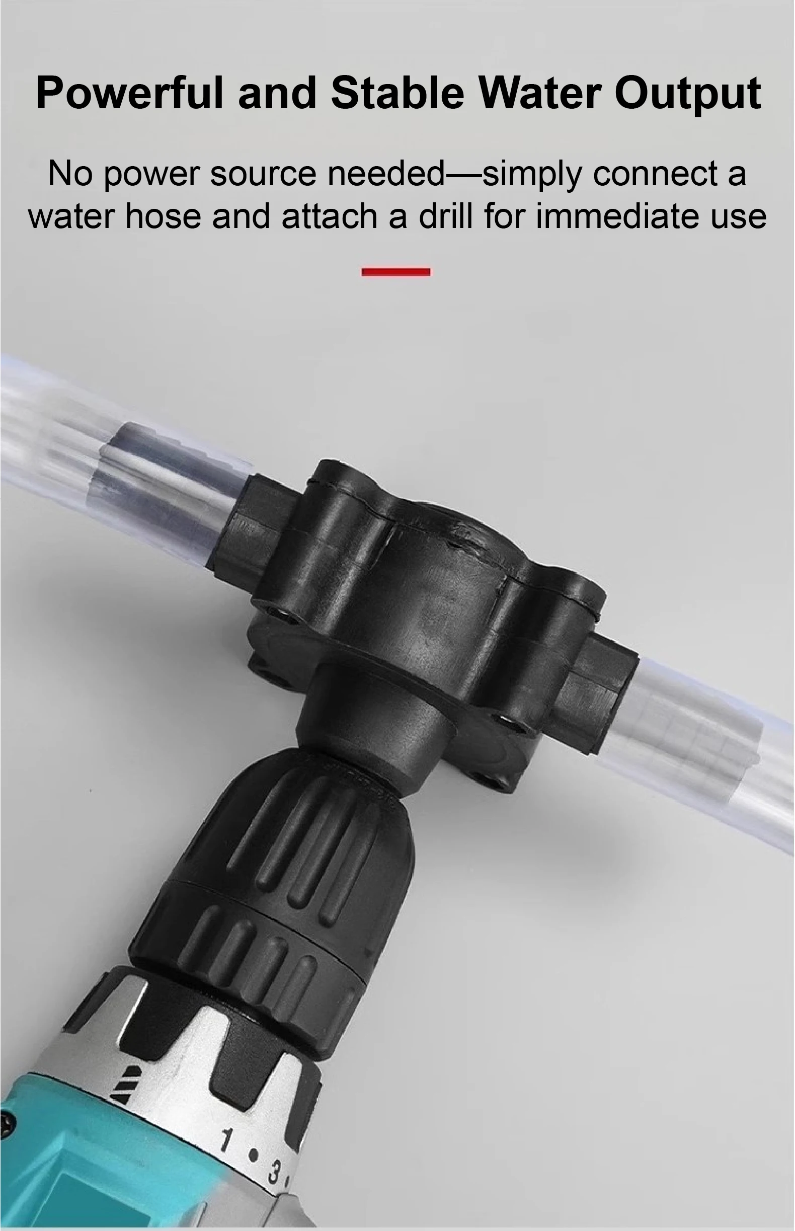 Drill-Powered Water Pump Portable Self Priming Centrifugal Pump for Aquarium Pon