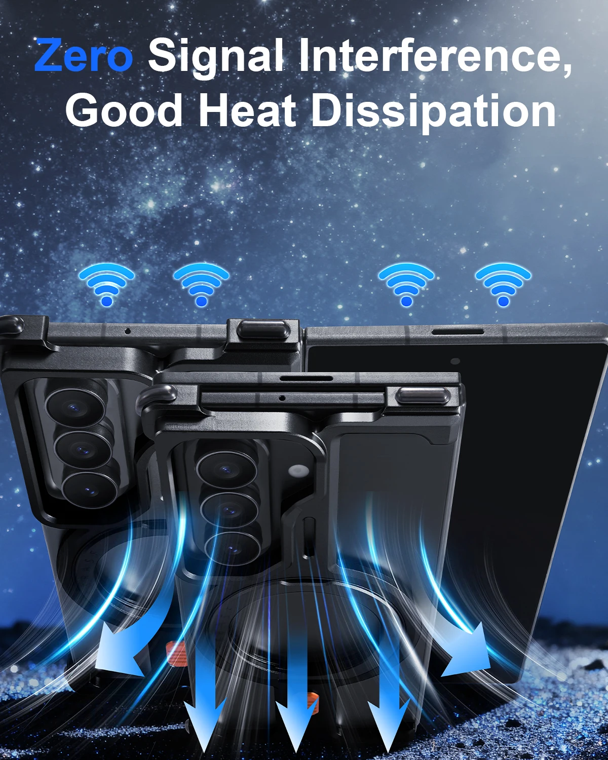 Eary Minimalist for Samsung Galaxy Z Fold 7 Phone Case With 360°Magnetic Stand Military-Grade Shockproof Drop Protection Cover