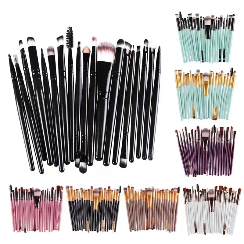 20pcs Eye brush Complete eyeshadow Brush Beauty Tool Explosive neutral logo Free Eyeliner brush 2