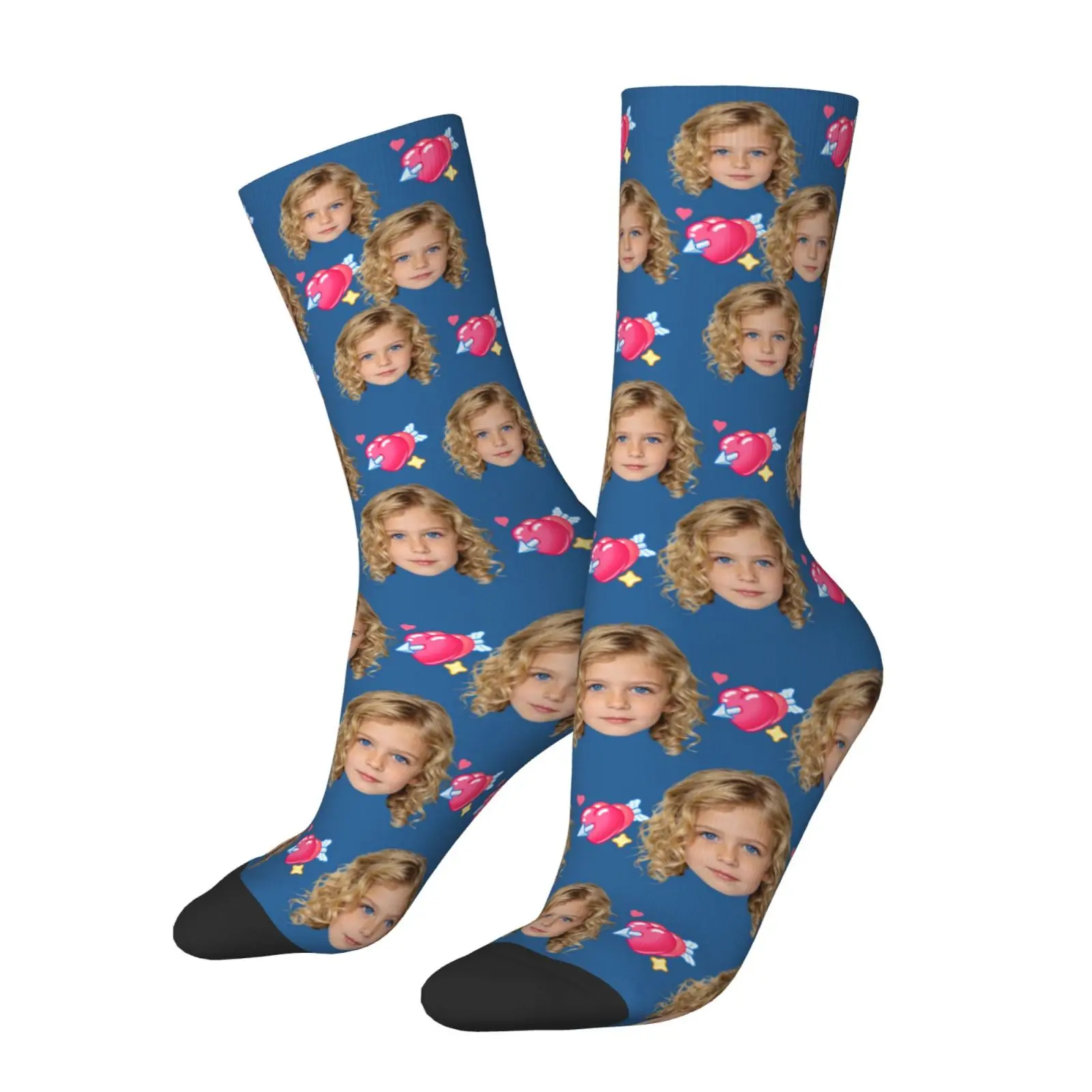 Personalized Photo Face Socks - Customizable Unisex Gift
