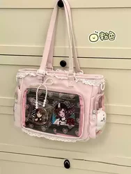 Chic Ballet Girl Itabag - Stylish Crossbody Gift Tote (Pink - No Decoration)