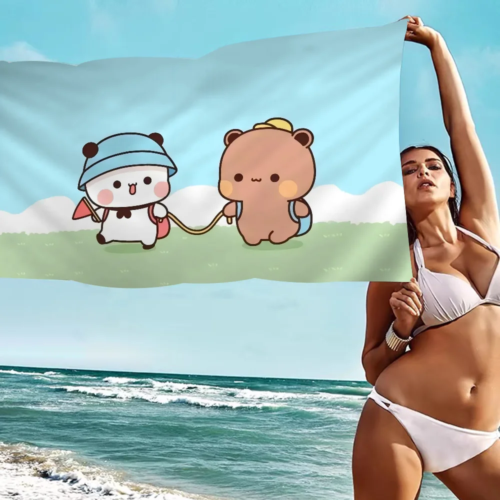 Cute DUDU BUBU Bath Towel Microfiber Soft Water Absorbing Breathable For Girl Kids Decorative Cartoon Beach Towel 6