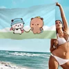 Cute DUDU BUBU Bath Towel Microfiber Soft Water Absorbing Breathable For Girl Kids Decorative Cartoon Beach Towel 6