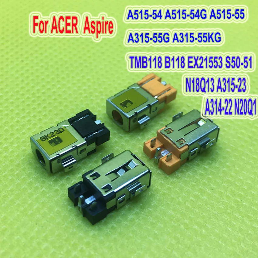 

New Laptop DC Power Jack For ACER TMB118 EX21553 S50-51 N18Q13 A315-23 A314-22 N20Q1 DC Connector Laptop Socket Replacement