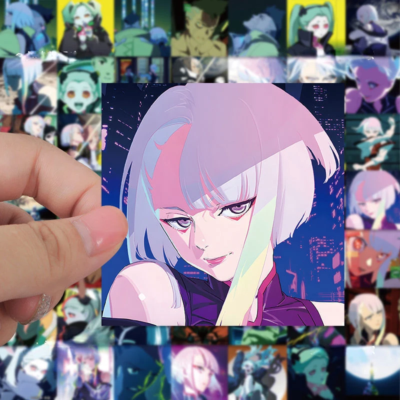 Anime cyberpunk anime sticker edge walker two-dimensional sticker