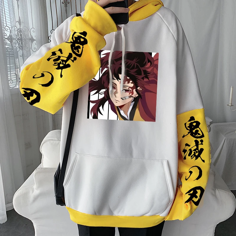 yoriyori Anime Demon Slayer Tsugikuni Yoriichi Hoodies Winter Anime