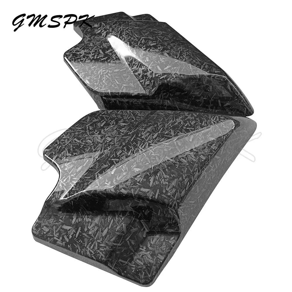 Marbling ABS Motorcycle Left Right Battery Side Covers Panel Fit for Harley Touring Electra Street Glide Road King 2009-