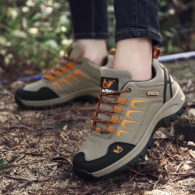 Waterproof Mens Ankle Boots - Casual Fur Hiking Sneakers for Winter