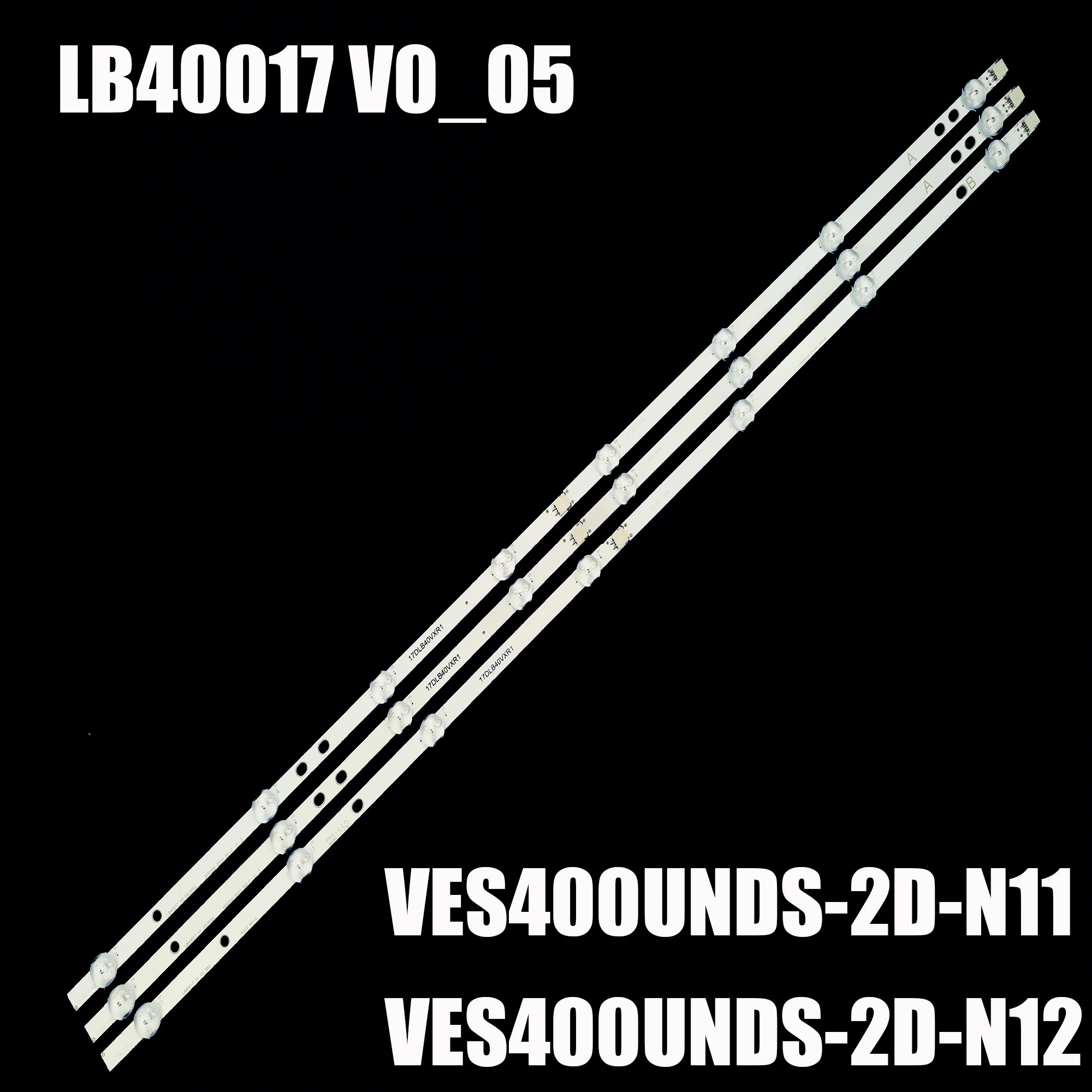 Lâmpada de Retroiluminação Led 17dlb40vxr1 Lb40017 V0_05 _ 38s para Bush Ves400unds2d-n11 Toshiba 40l3653db 40l1653db