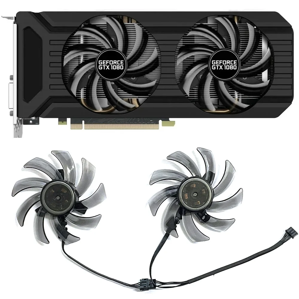 2Pcs 85Mm Fdc10H12S9-C Ga91S2U 4Pin Per Tongde Geforce Gtx 1070 Ti 1070 1060 1080 Gtx1060 Doppia Ventola Di Raffreddamento Della Scheda Grafica