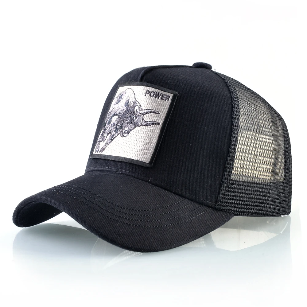 Baseball Caps Men Snapback Hip Hop Trucker Cap with Embroidery Bull Patch Four Seasons Breathable Mesh for Women baseball cap,baseball hats,baseball caps,trucker hat