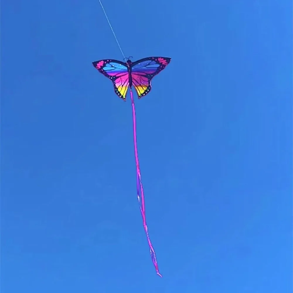 Summer Colorful Butterfly Kite Steering Beautiful Butterfly 1.45m Kite Good Flying Factory Outlet Flying Kite Garden 5